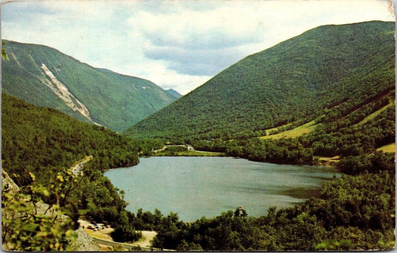 Echo Lake Franconia Notch NH Scenic Landscape Chrome Cancel WOB Postcard 