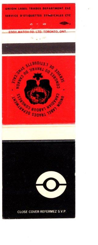 United Cement Lime & Gypsum Workers Union, Matchbook Cover