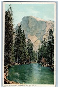 Yosemite Valley California Postcard Half Dome Exterior View 1922 Vintage Antique