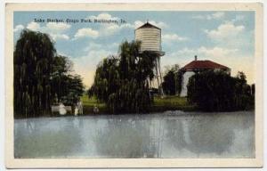 Lake Starker - Crapo Park - Burlington IA - 1910s-20s