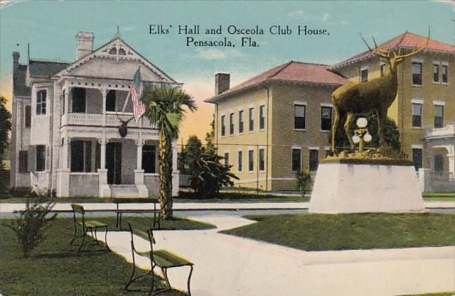 Florida Pensacola Elks' Hall and Osceola Club House 1915