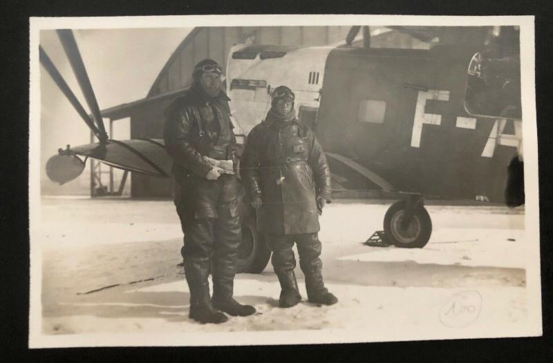 Mint France Real Picture Postcard RPPC Le Brourget Air Plane Early Aviation