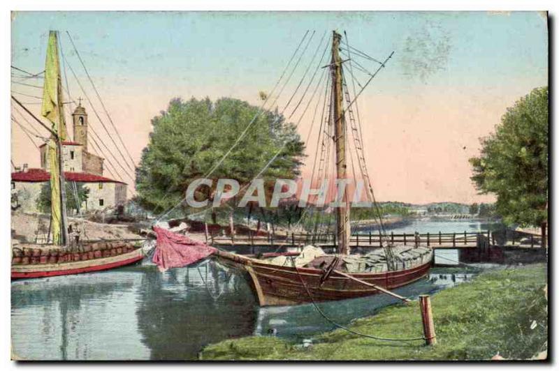 Old Postcard Boat