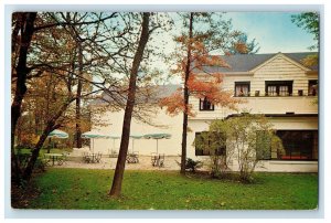 View On Patio And Garden Terrace At Old Mill Inn Bernardsville NJ Postcard