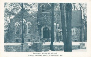 Womelsdorf PA Bausman Memorial Church Bethany Orphans' Home Postcard