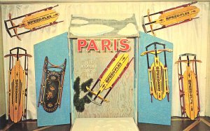 Paris ME Speed-Flex Snow Sleds Plus Older Ones Since 1861 Tradecard