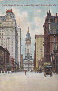 Pennsylvania Philadelphia South Broad Street Looking Toward City Hall