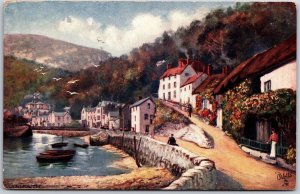 Lynmouth England UK Picturesque Little Village Devon Coast Resort Postcard
