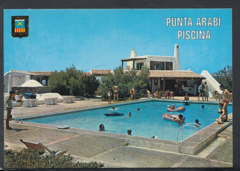 Spain Postcard - Ibiza, Isla Blanca, Club Belga, Punta Arabi Piscina   RR5771