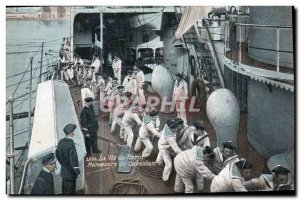 Old Postcard Army Life Marin Maneuvers du Cabestan