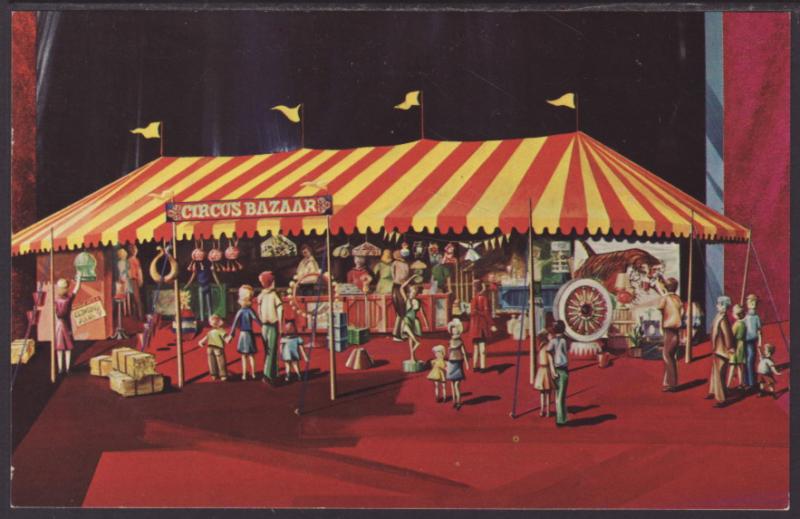 Circus Bazaar,Ringling Brothers,Circus World Postcard