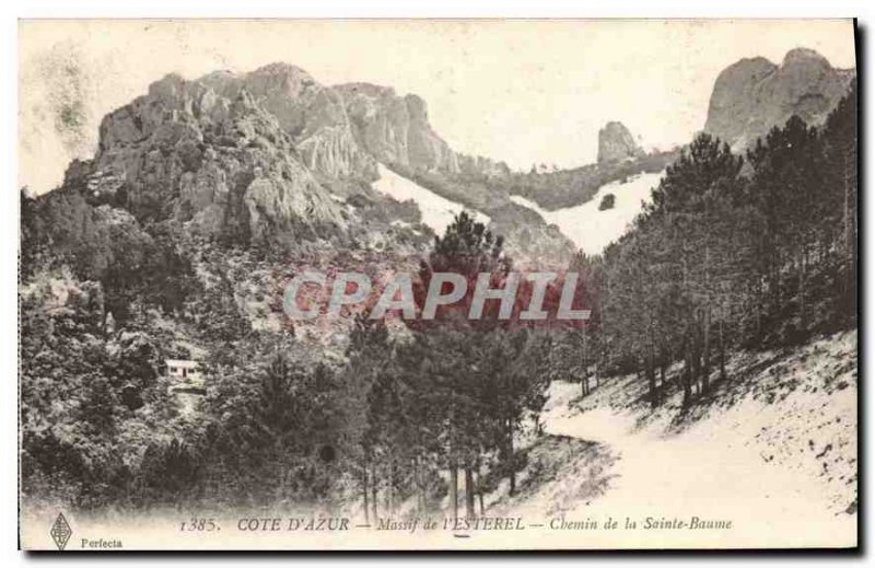 Postcard Old French Riviera Esterel Massif Chemin Sainte Baume