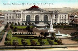 California San Francisco Civic Center Exposition Auditorium