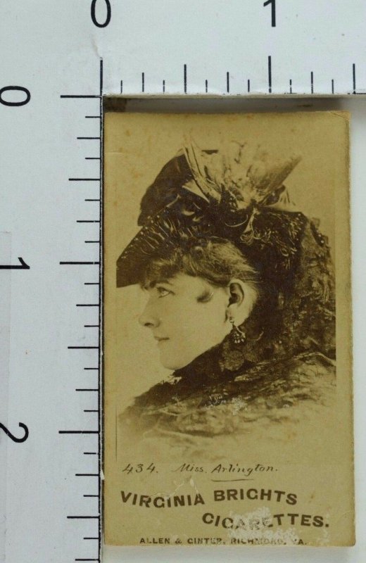 Allen & Ginter Virginia Brights Cigarettes Image Of Miss. Arlington F68