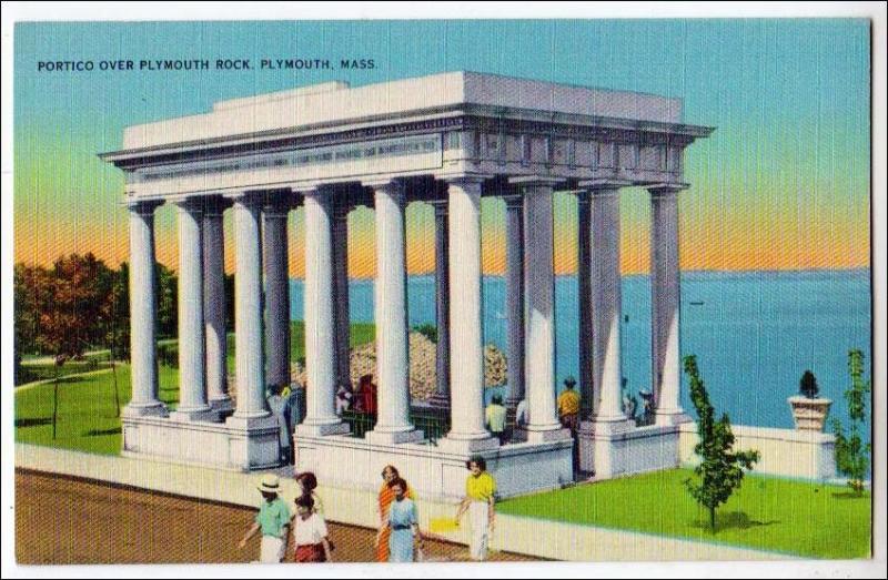 Portico over Plymouth Rock, Plymouth MA