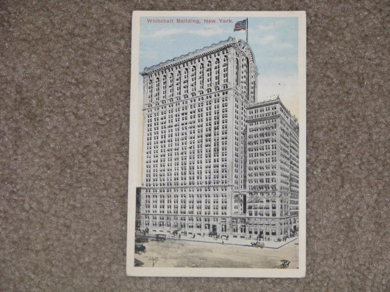 Whitehall Building, NY, unused vintage card