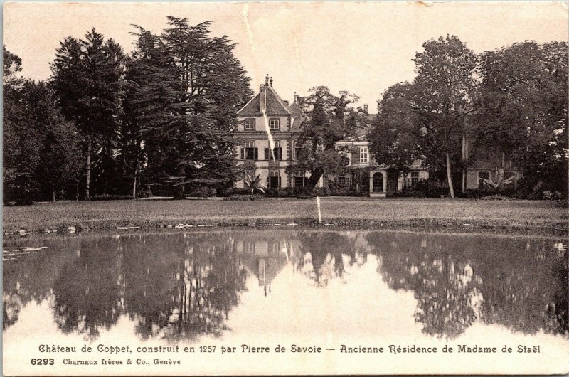 Chateau Coppet Pierre De Savoie Ancienne Residence Madame Stael Antique Postcard 