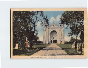 Postcard St. Boniface Cathedral, St. Boniface, Winnipeg, Canada