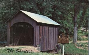 The Shortest Covered Bridge - Church Hill Road near Lisbon, Ohio