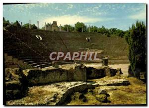 Postcard Modern Vaison La Romaine The Theater Romain The Gardins surmounted b...