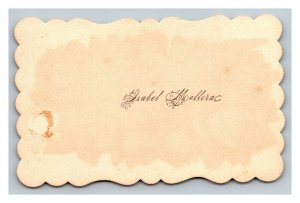 Vintage 1880's Victorian Calling Card - Name on the Card - Cool