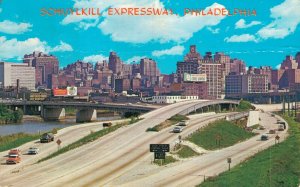 USA Philadelphia Schuylkill Expressway Vintage Postcard 07.36