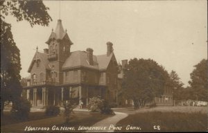 Warehouse Point East Windsor CT Hartford Co Home c1910 Real Photo Postcard