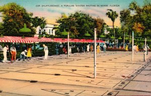 Florida Miami Shuffleboard A Popular Winter Pastime