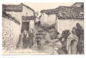 Algeria Village Kabyle Taourirt Amokram Street Scene ca 1910 Mokrane Algeria