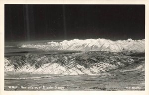 Aerial View of Mission Range Montana by Robt. M. Catlin~RPPC Real Photo Postcard