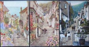 Devon: CLOVELLY Collection of Three Old Postcards