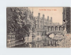 Postcard Bridge of Sighs Cambridge England