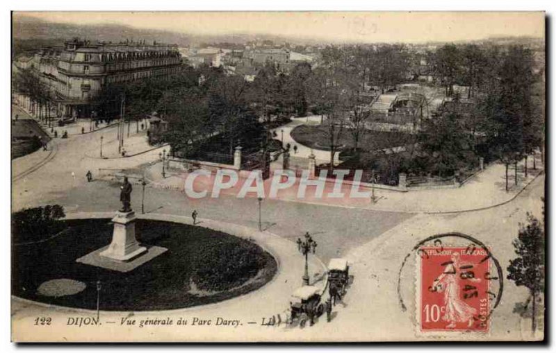 Old Postcard Dijon Vue Generale Du Parc Darcy