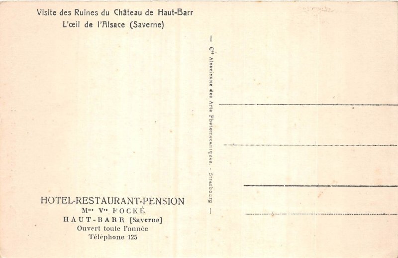 US83 France Le haut Barr le pont du Diable Alsace Saverne Hotel Restaurant Focke