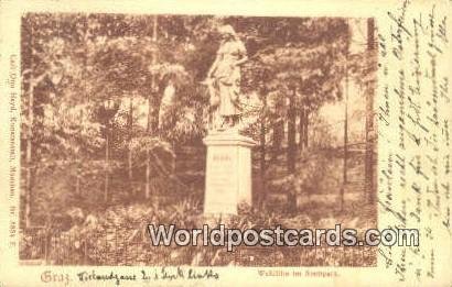 Waldlilie im Stadtpark Braz Austria Writing On Front, Postal Used Unknown 