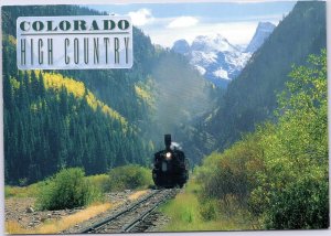 postcard Train in Colorado High Country