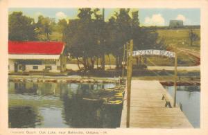 BELLEVILLE, Ontario Canada  CRESCENT BEACH~OAK LAKE Docks~Sign~Boats  Postcard