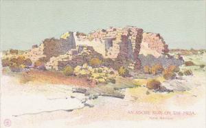 New Mexico An Adobe Ruin On The Mesa