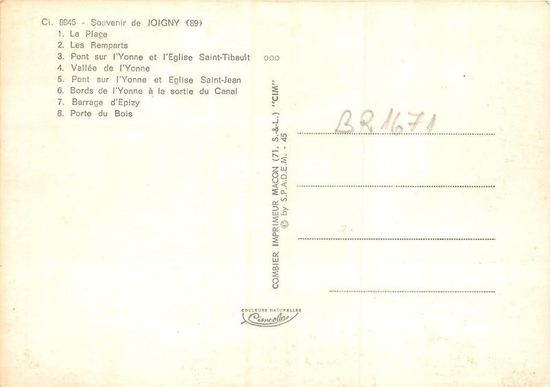 BR1671 France Joigny multi vues