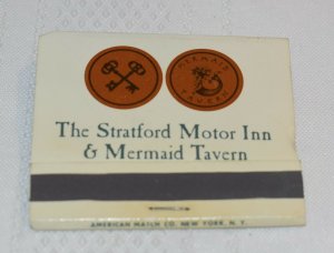 Stratford Motor Inn & Mermaid Tavern Connecticut 30 Strike Matchbook