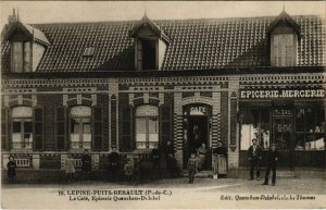 CPA AK LEPINE-PUITS-REBAULT - Le Café Epicerie Quenchen-Delobel (117023)
