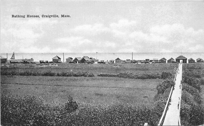 Bathing Houses Craigville Massachusetts Dickerman C-1910 Postcard 20-11486