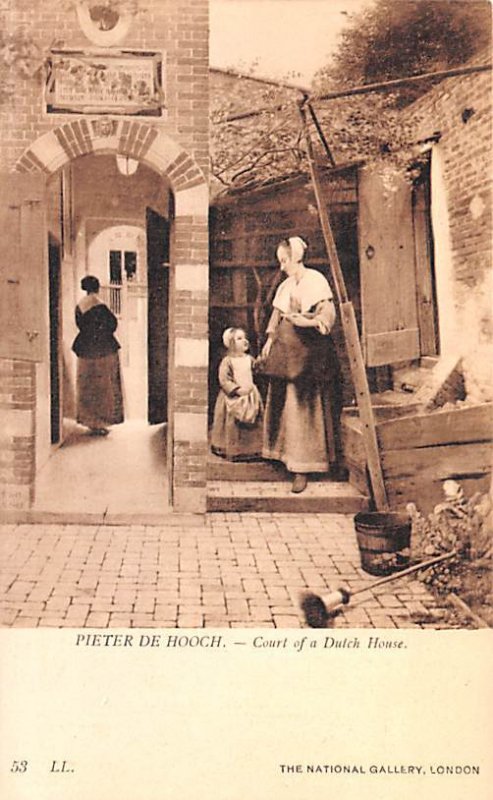 Court of a Dutch House Pieter de Hooch United Kingdom, Great Britain, England...