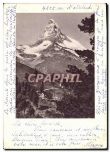 Modern Postcard Matterhorn von der Riffelaip The Matterhorn seen Riffelaip