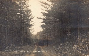 Real Photo Postcard Road Scene in East Sebago, Maine~131099