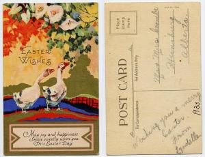 (14) Old postcard, Easter