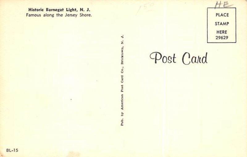 Barnegat lighthouse Barnegat Light, New Jersey USA Unused