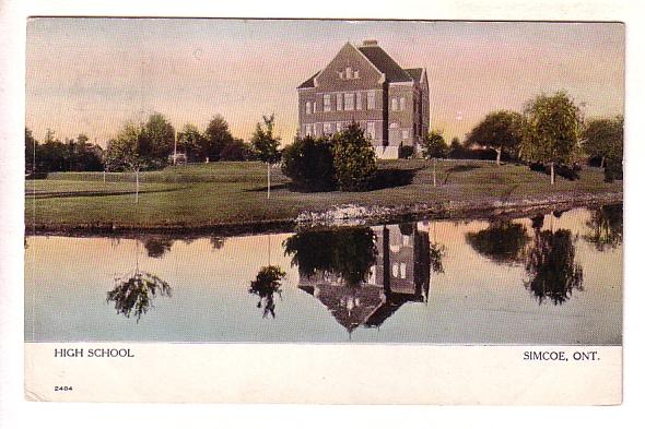 High School, Simcoe, Ontario, Used 1909