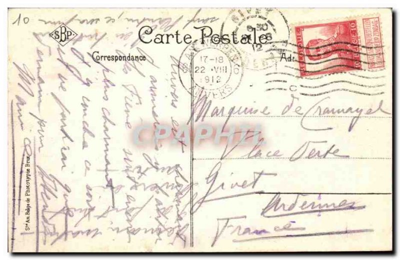 Belgie Belgium Antwerp Old Postcard L & # 39embarcadere and Steen