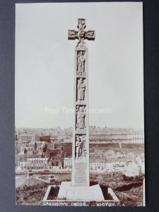 Yorkshire WHITBY Caedmons Cross - Old RP Postcard by Bolts / Photochrom Co.